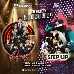 Afiche del Miércoles Culturales - Una noche en Broadway